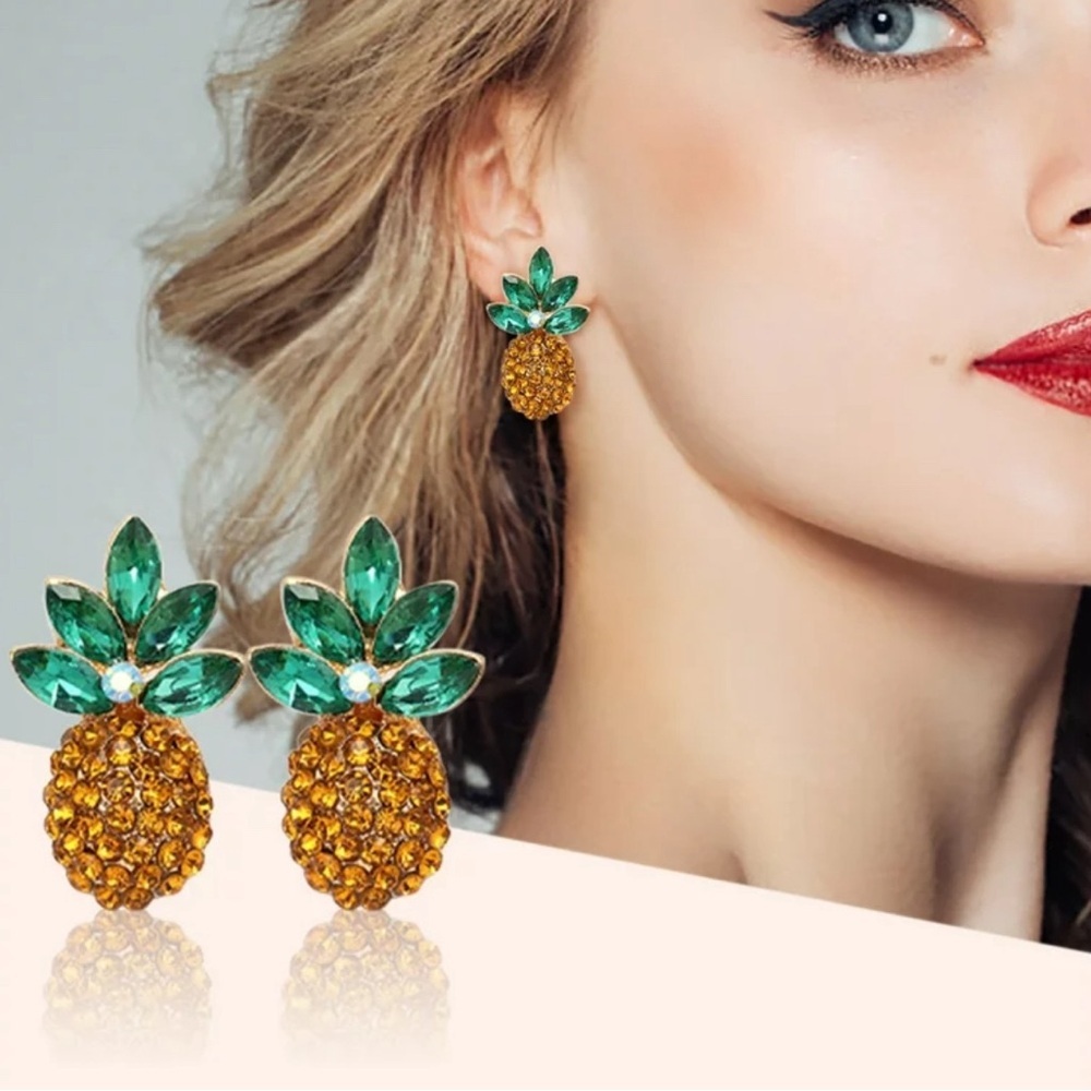 Eye Candy Ananas Pineapple Stud Earrings